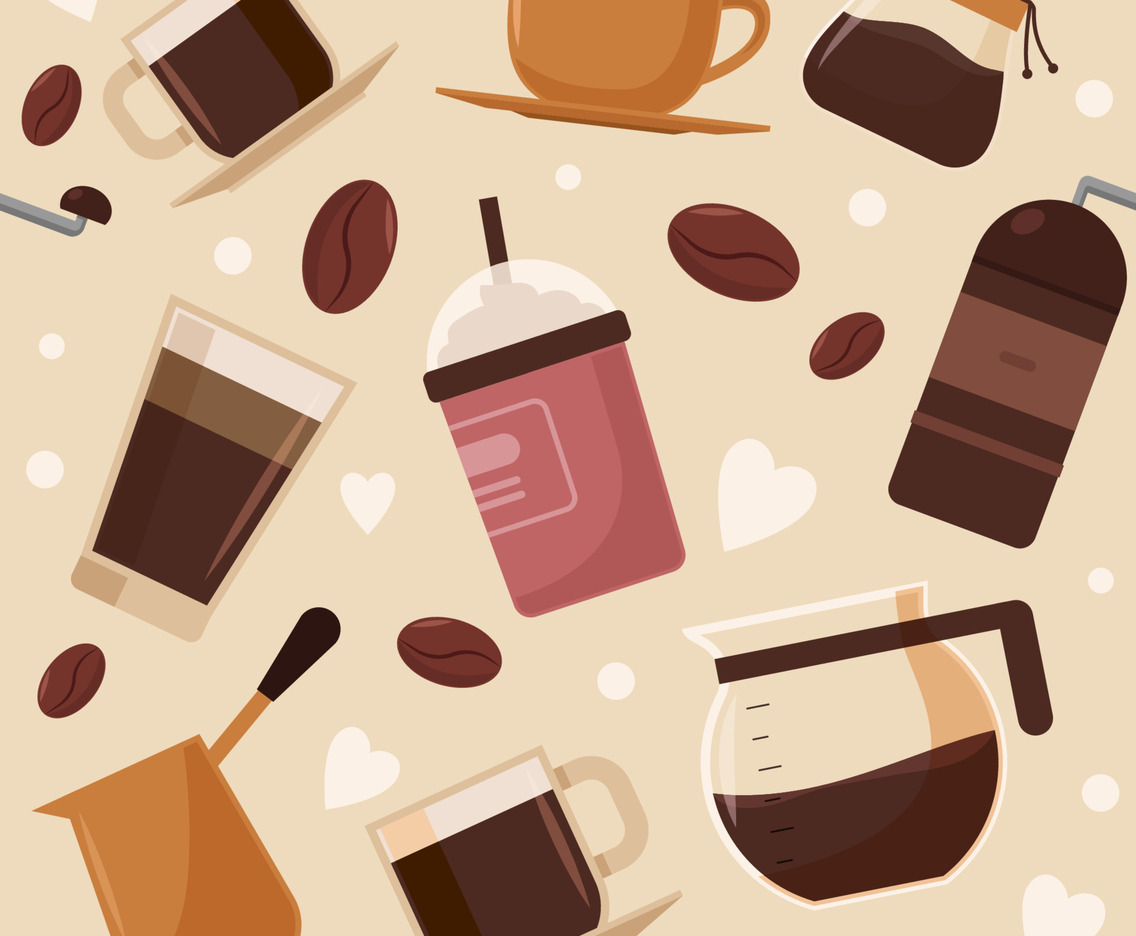 Coffee Beverages Seamless