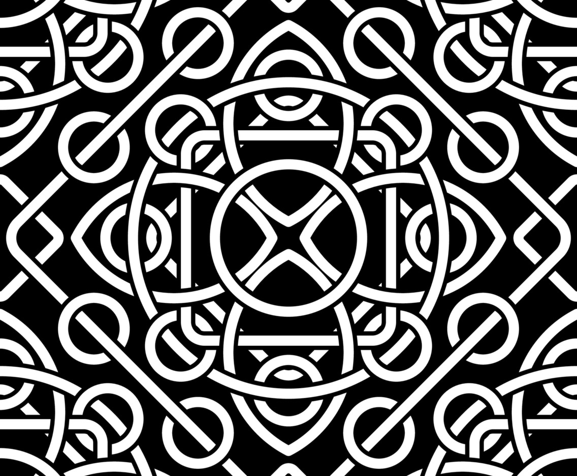 Blue Celtic Knots Seamless Pattern Background