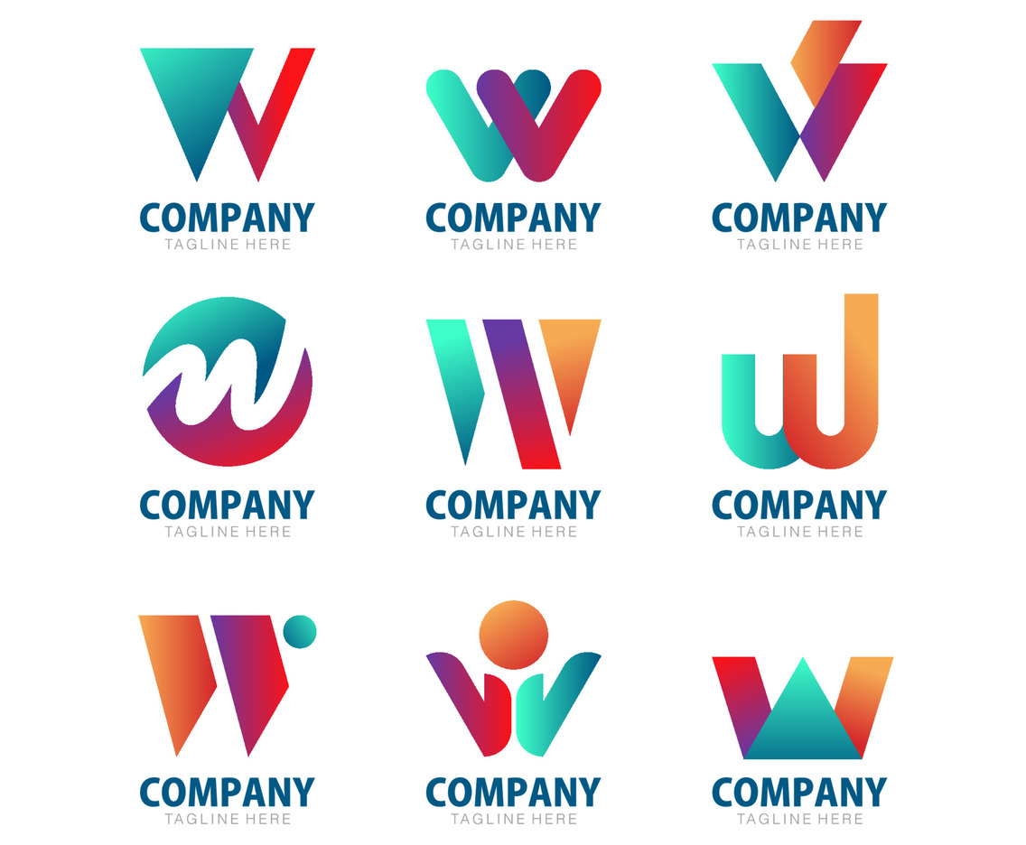 Alphabeth Logo Initial W For Business Company