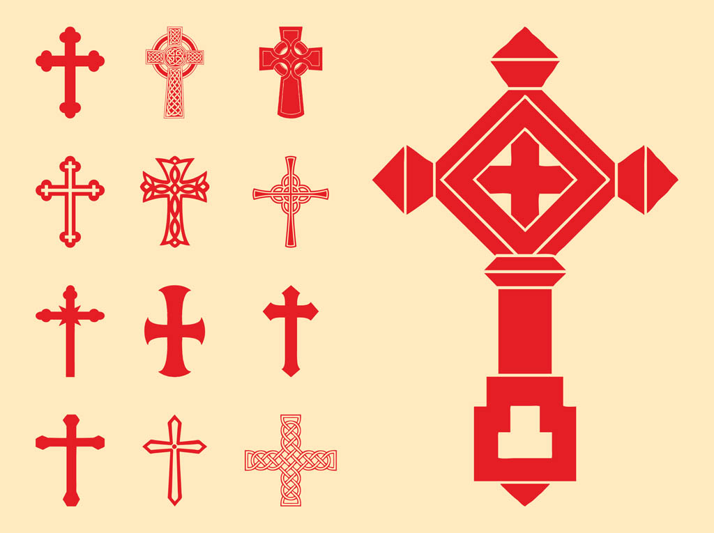 Christian Crosses Set