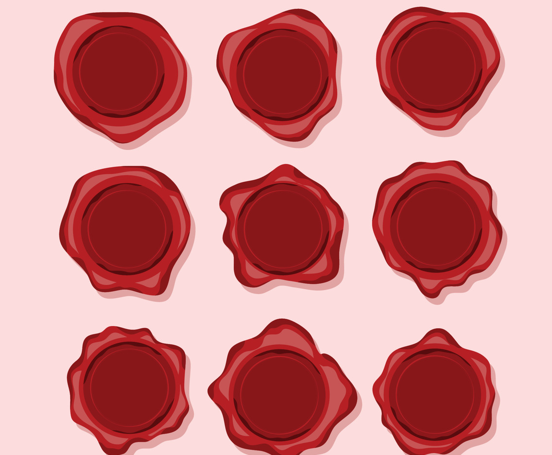 Wax Seal Icon Set Collection