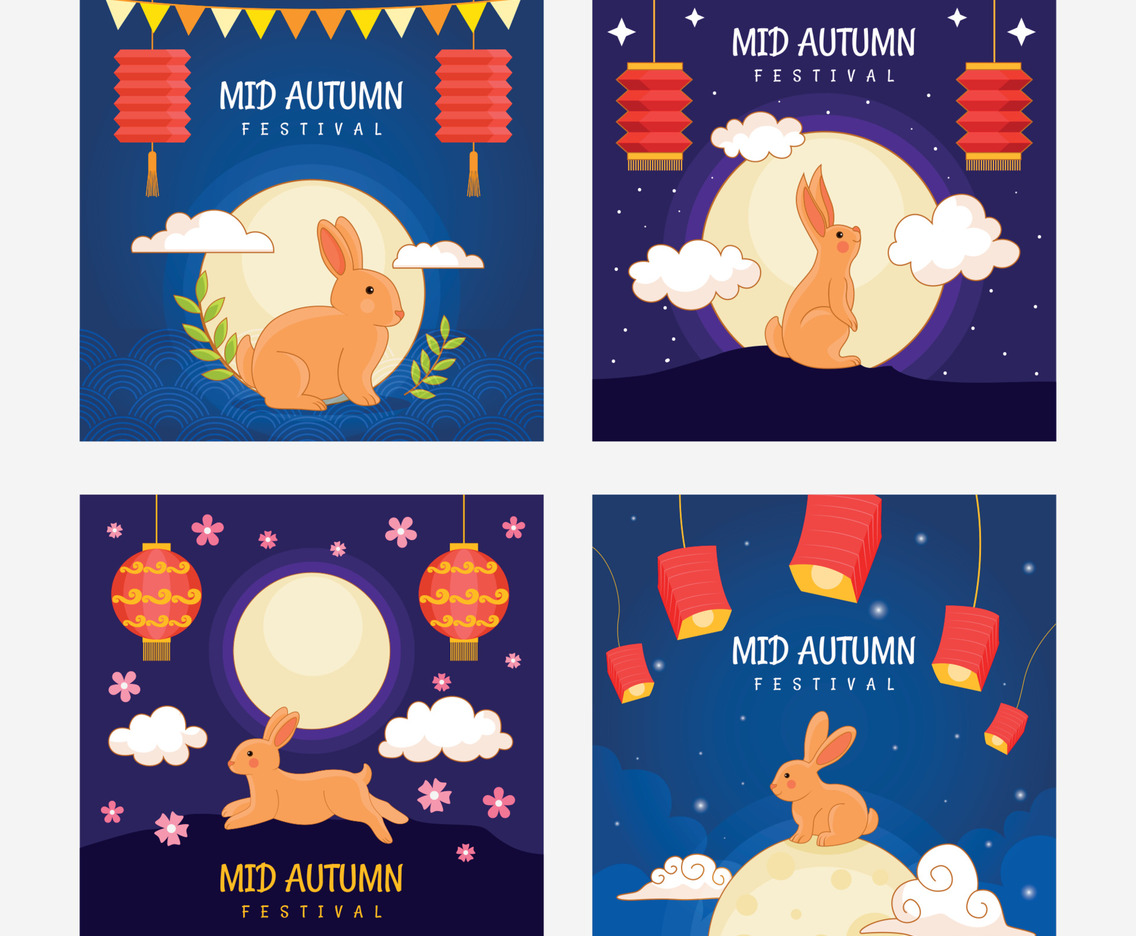 Mid Autumn Social media Template