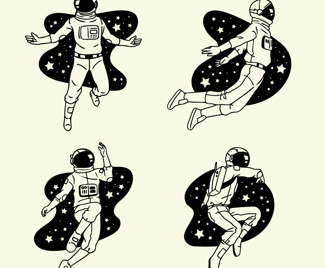 Minimalist Tattoo Astronaut