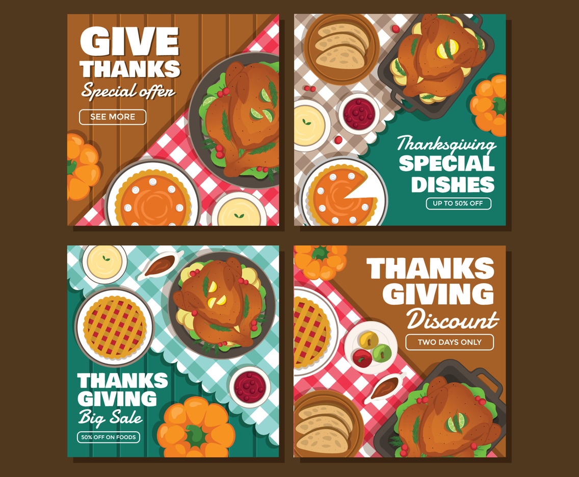 Thanksgiving Food Social Media Posts
