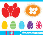 Easter Eggs Silhouettes