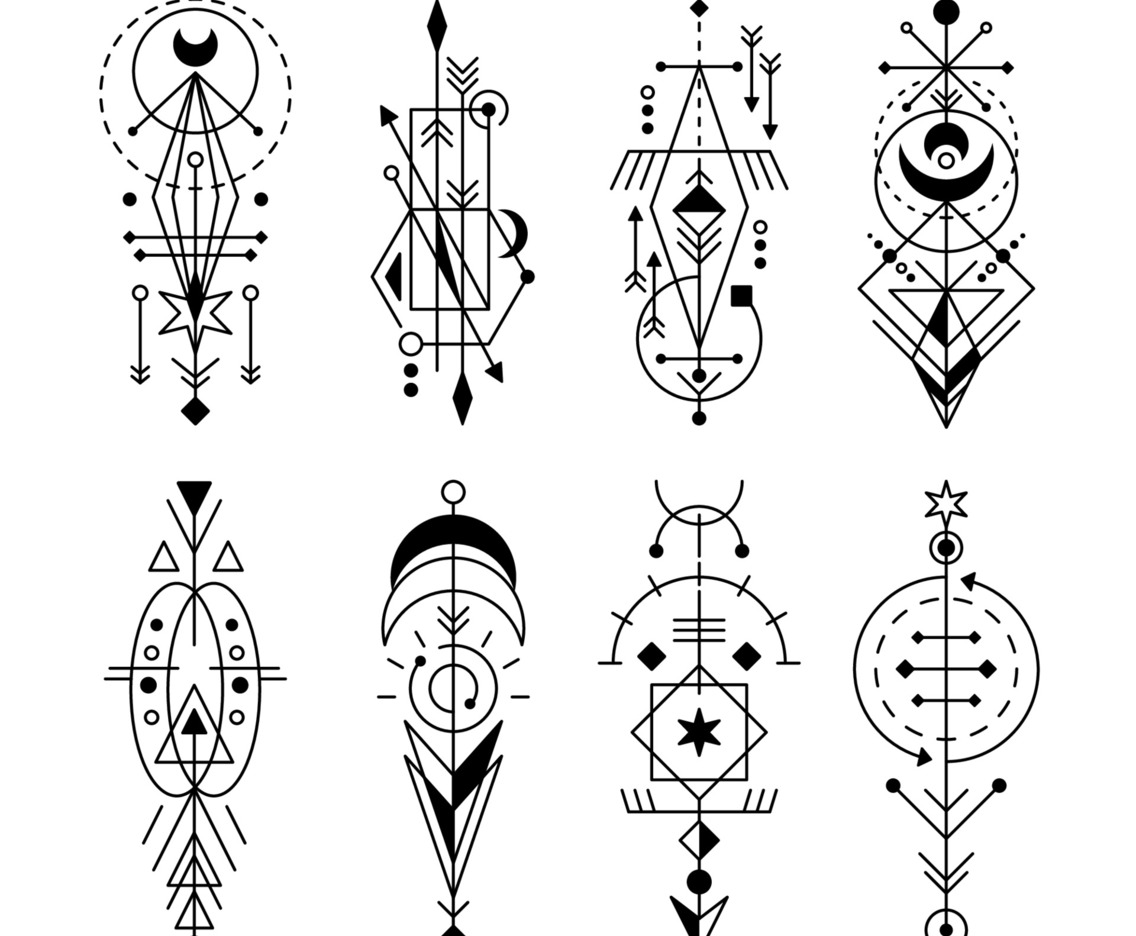 Geometric Lines Minimalist Tattoo