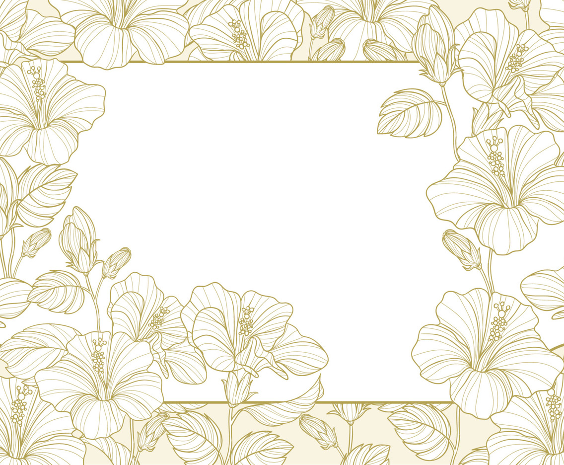 Handdrawn Aesthetics Realistic Floral Background