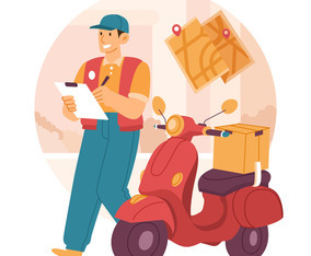 Postal Courier Character