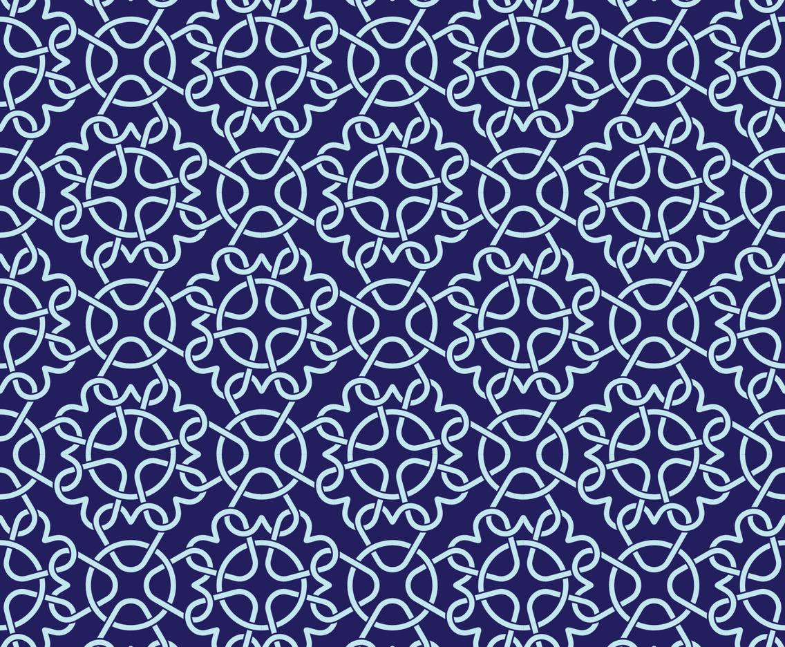 Celtic Knot Inspired Seamless Pattern Background