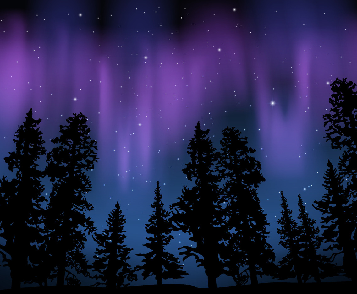 Purple Northern Light Background