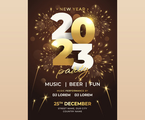 Celebrate New Year Party Poster