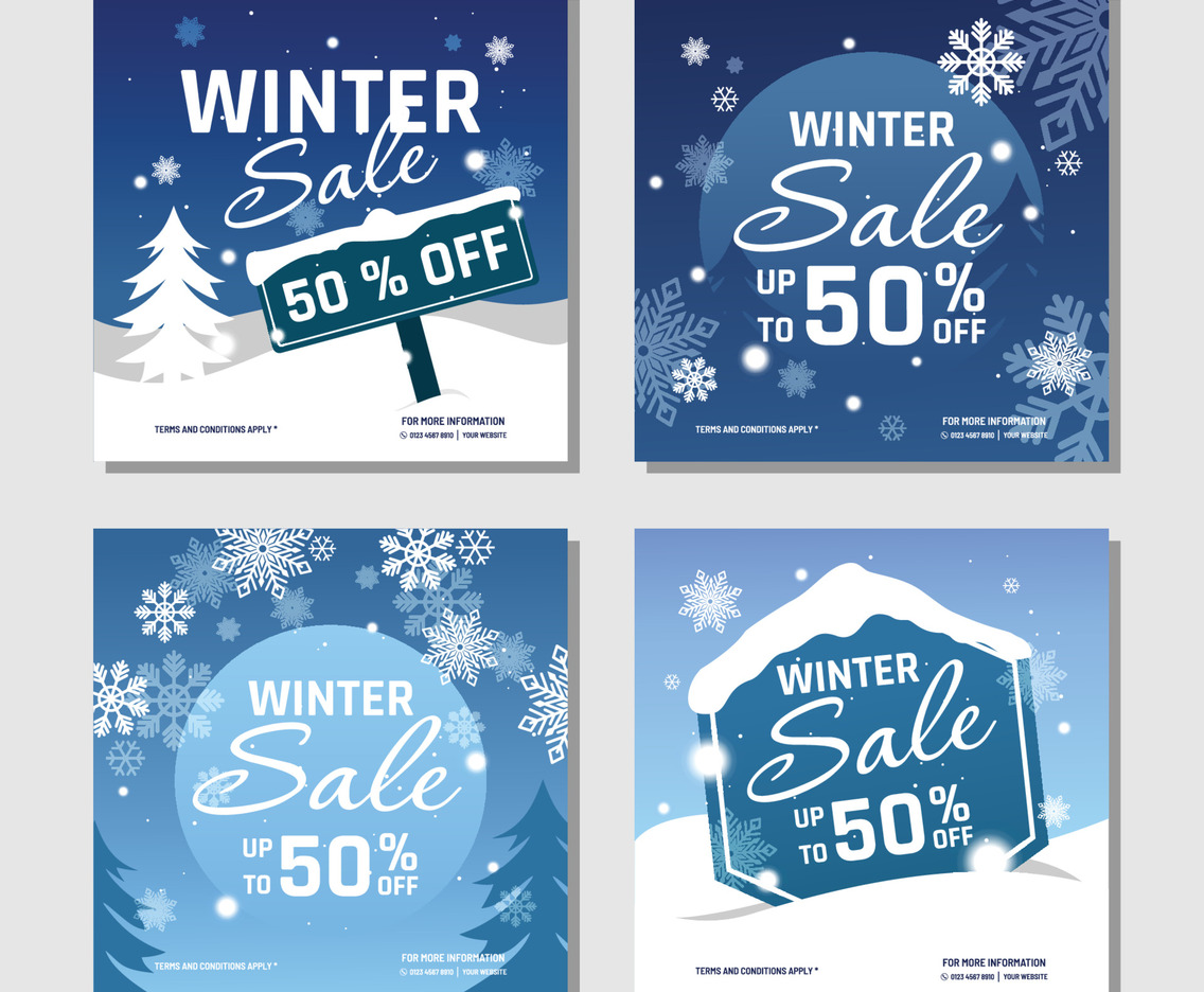 Winter Sale Social Media Post