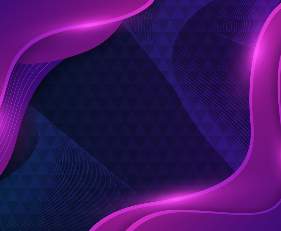 Modern Purple Background with Wavy Lines