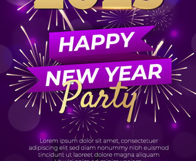 Fireworks New Year 2023 Poster