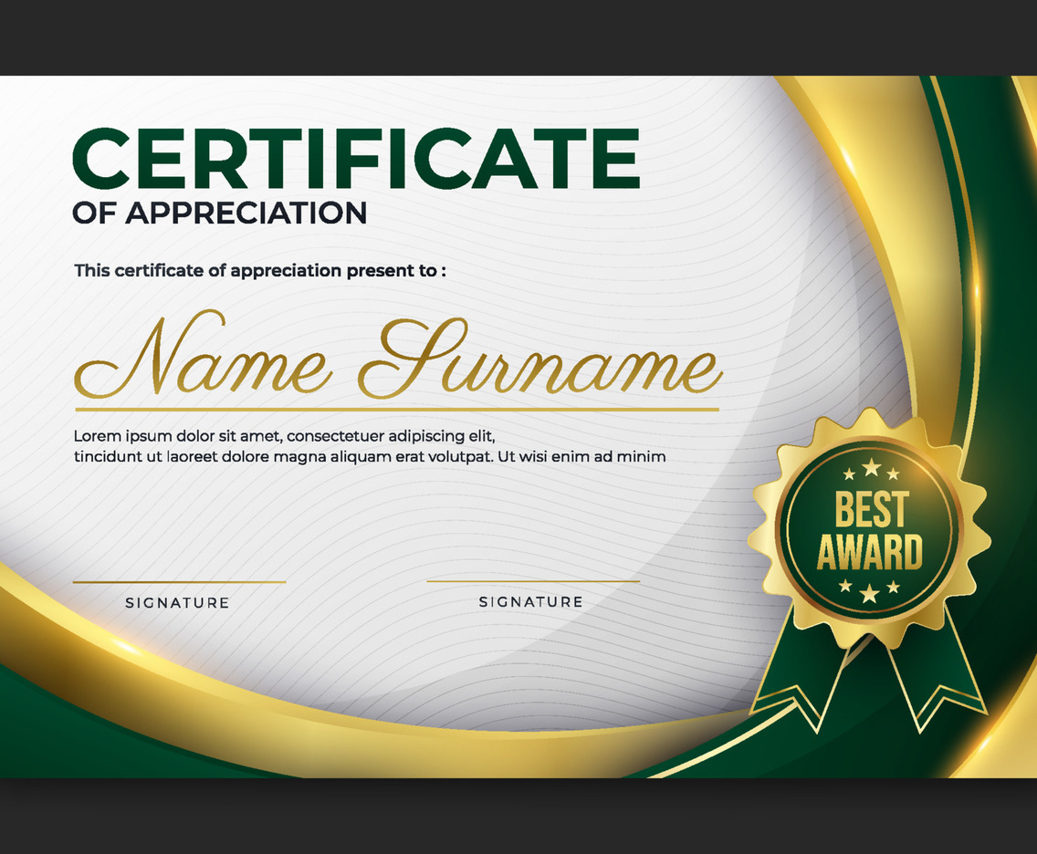Certificate Professional Template