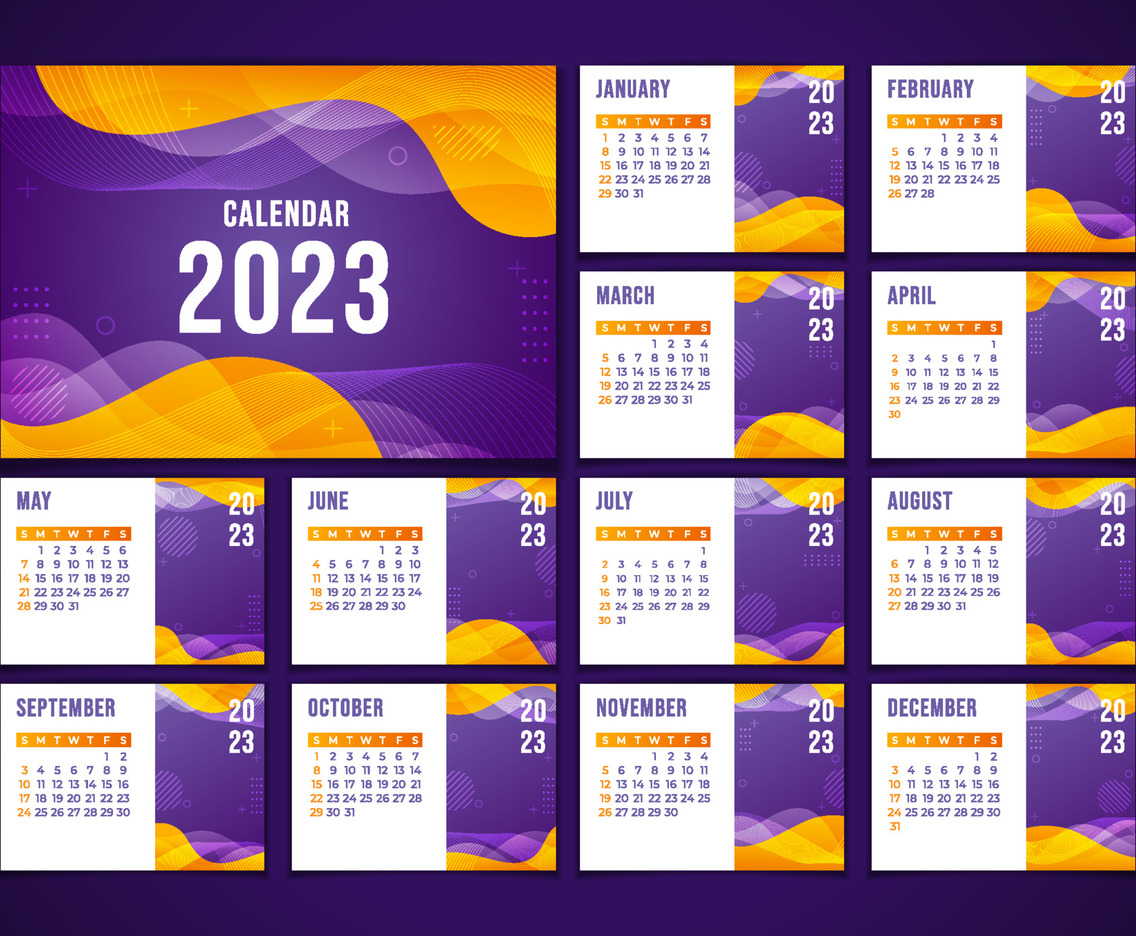 Elegant 2023 Calendar Template for business