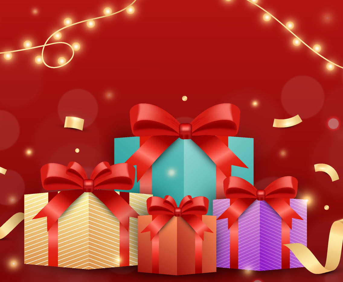 Boxing Day Gift Background