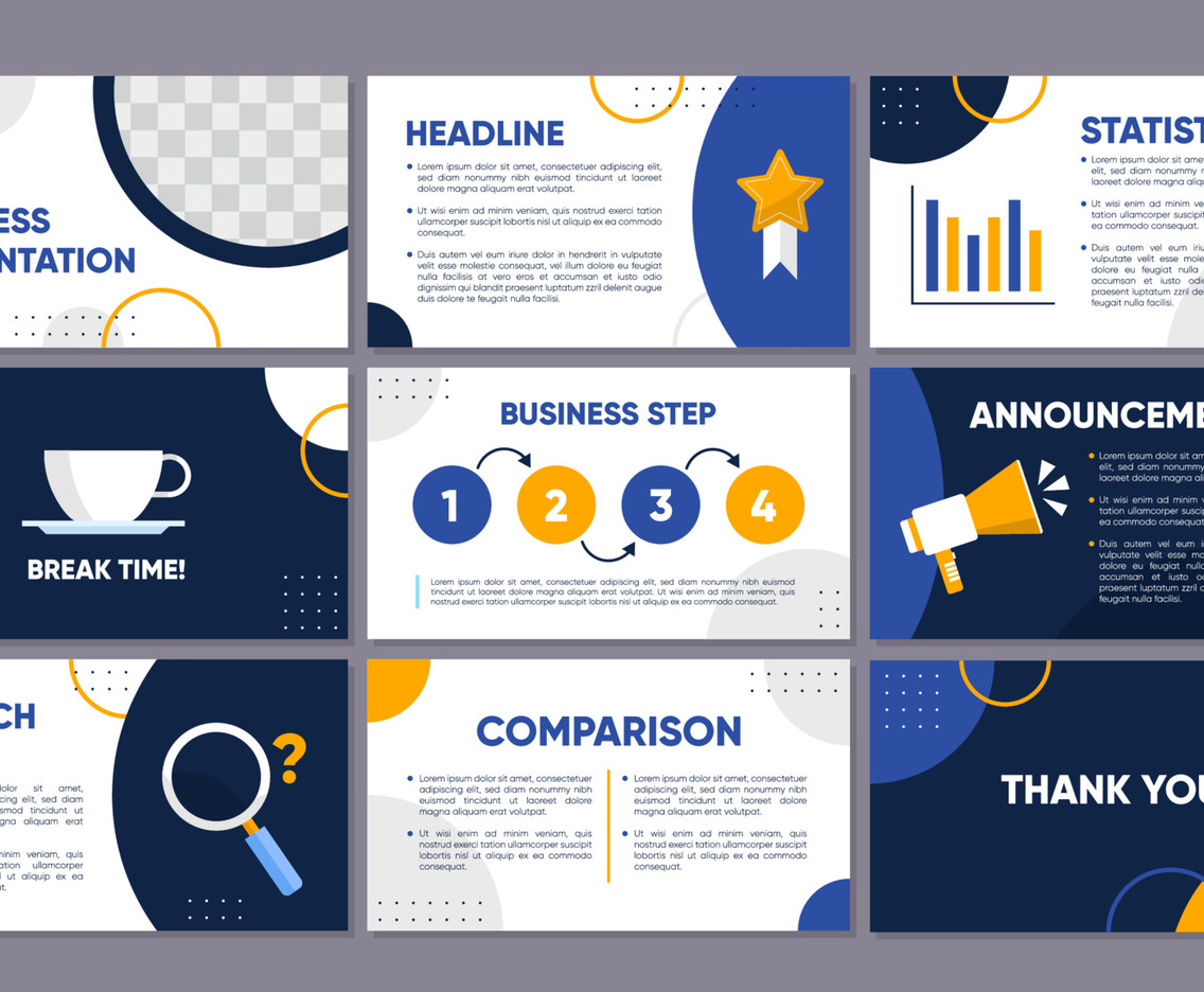 Business Presentation Template Design