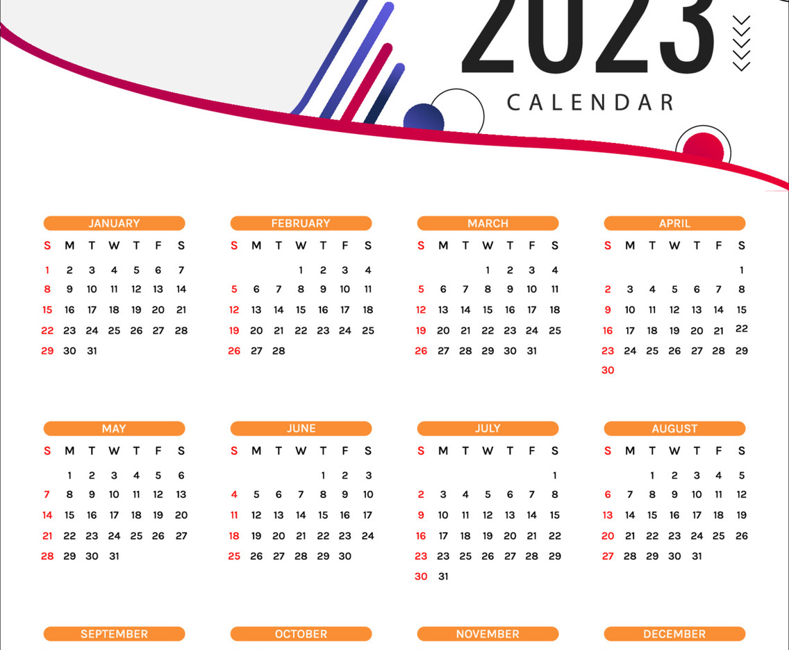 Business Formal Calendar Template