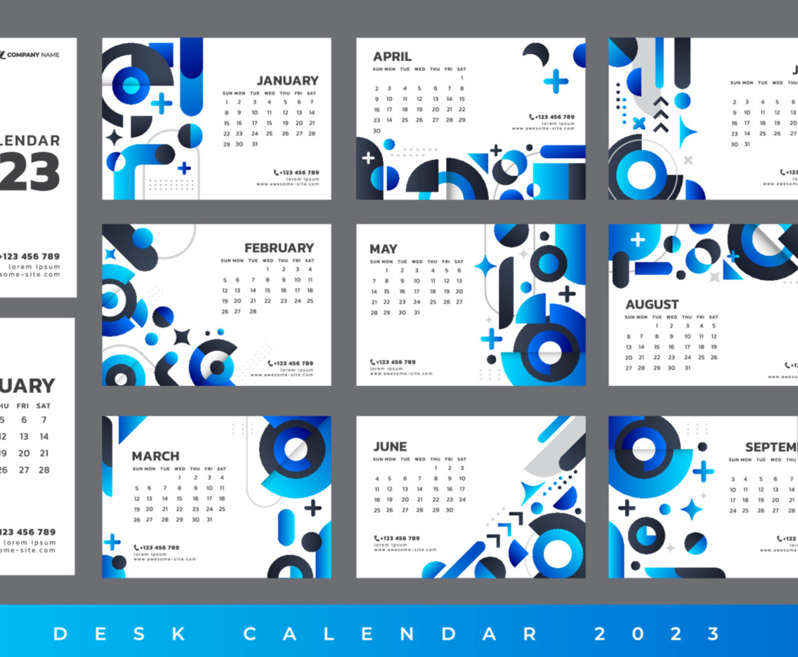 Business Desk Calender 2023