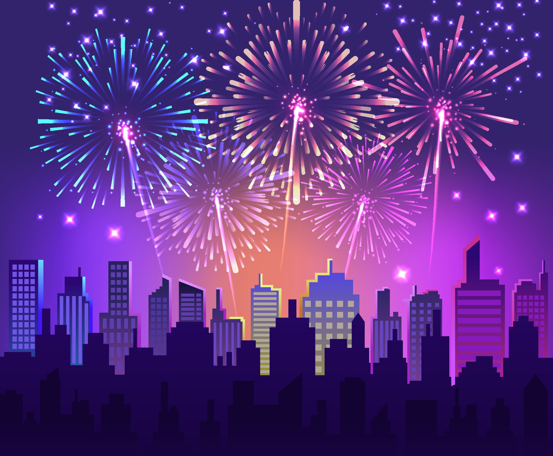 Beautiful Fireworks Night