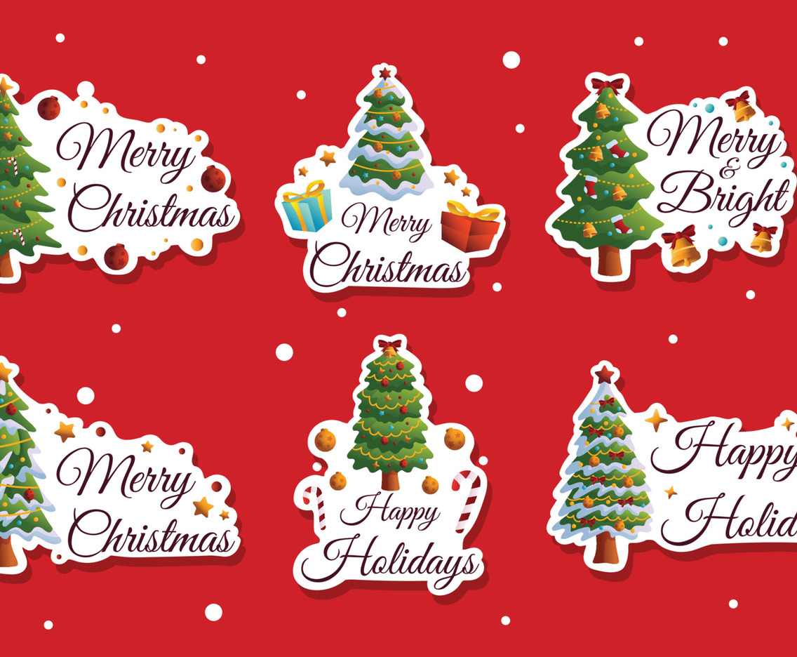 Christmas Tree Sticker Chat