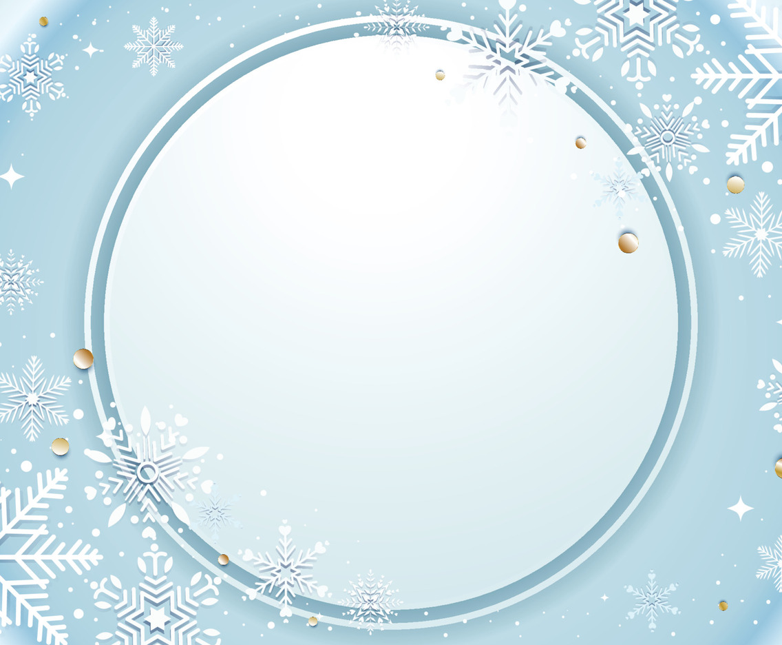 Winter Snowflake Background