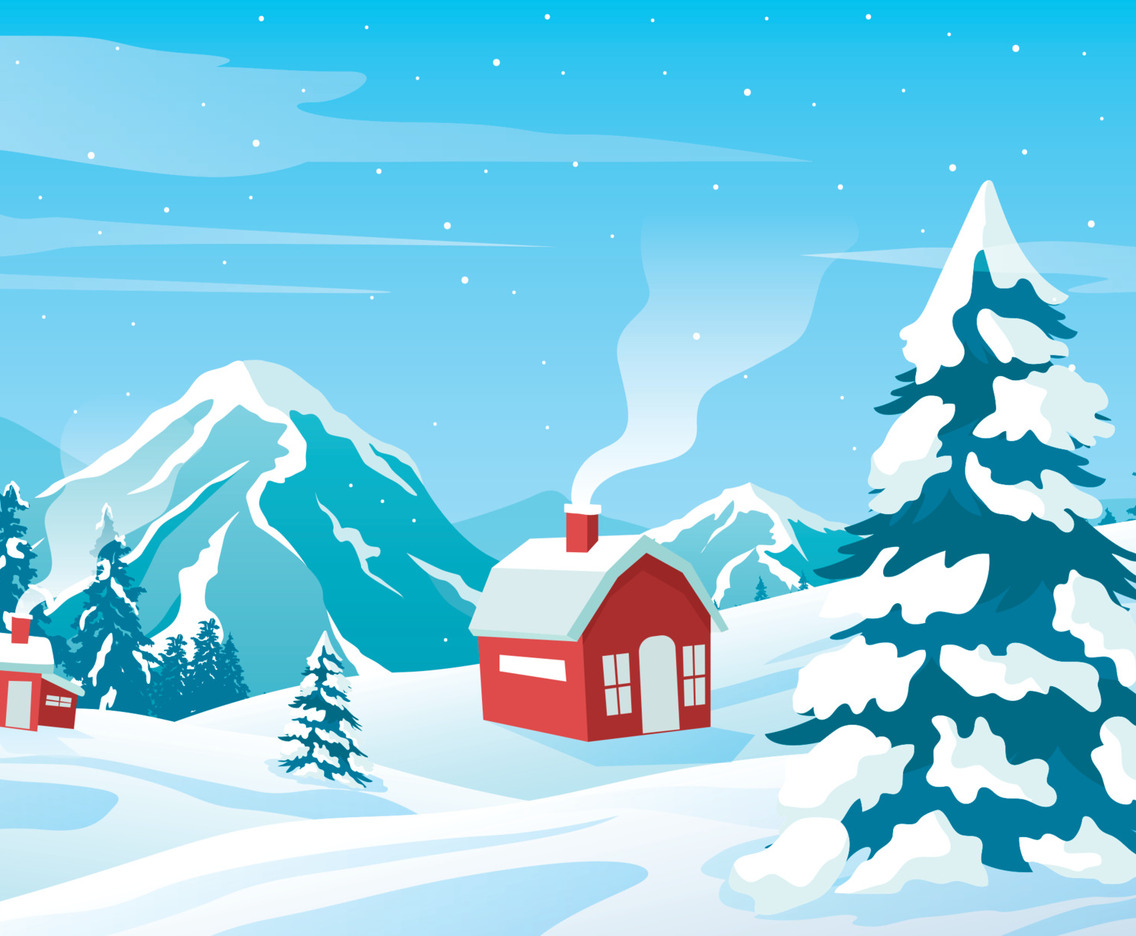 Winter Nature Landscape Background