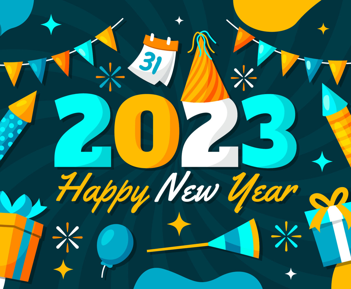 Background of Happy New Year 2023