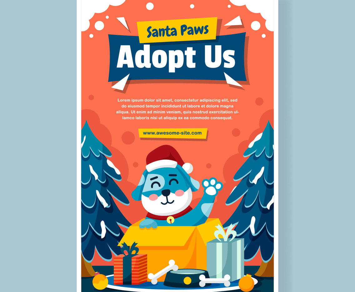 Santa Paws Poster