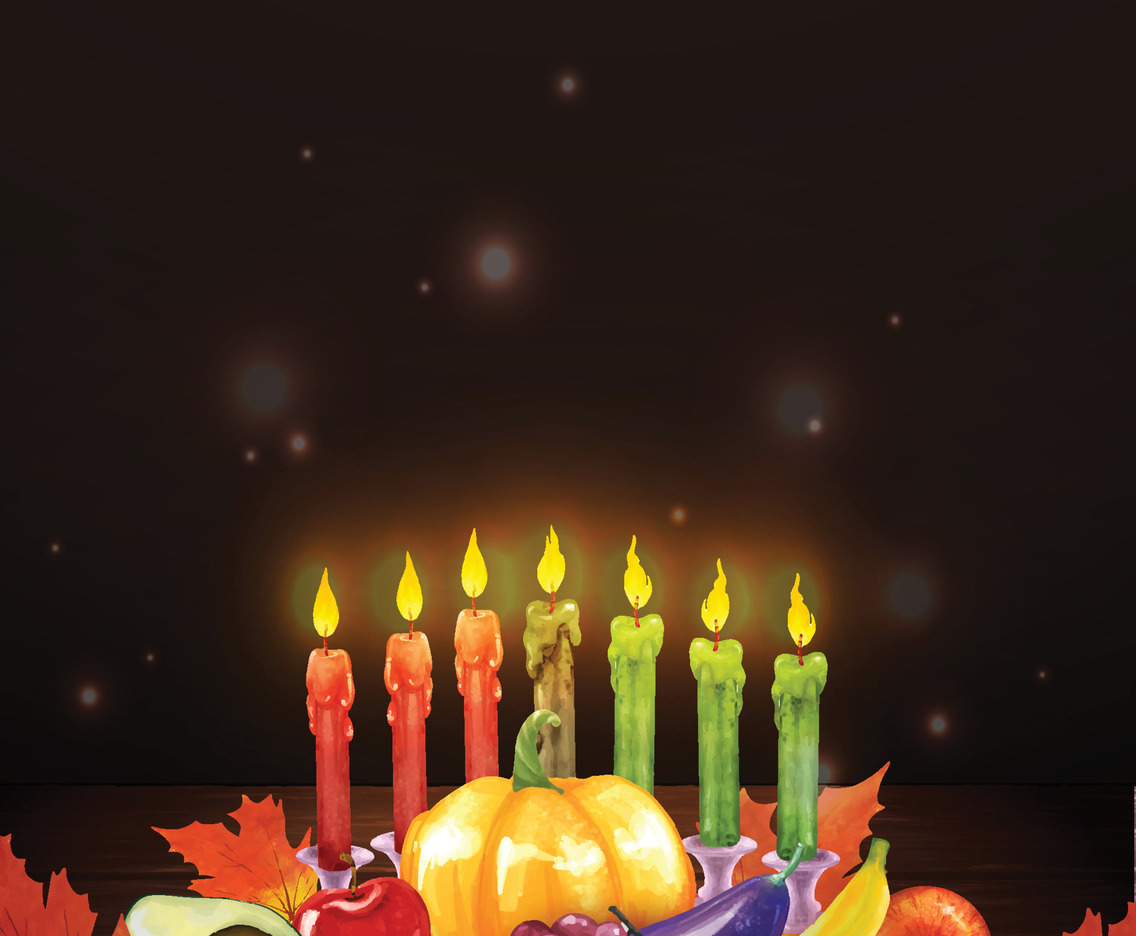 Celebrate Kwanzaa with Colorful Candle