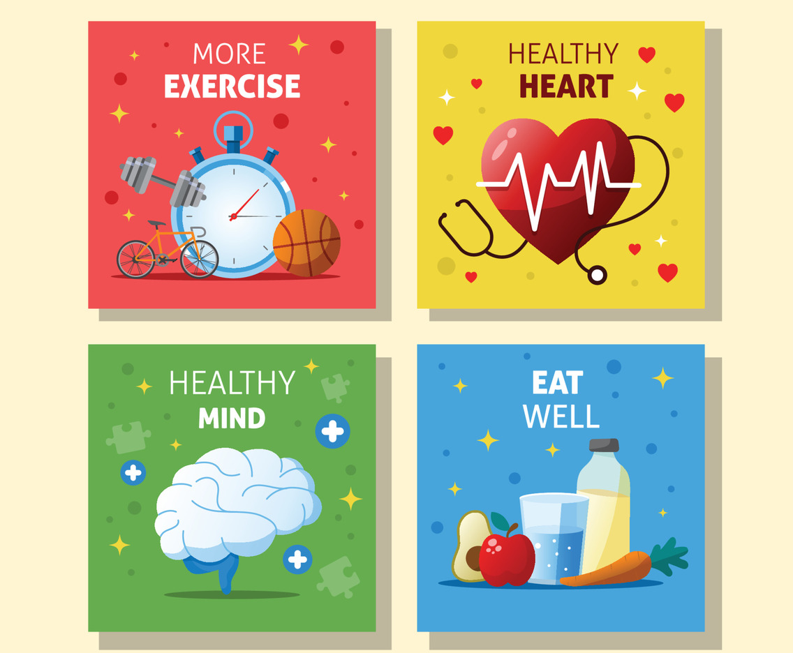 Healthy Life Social Media Post Template