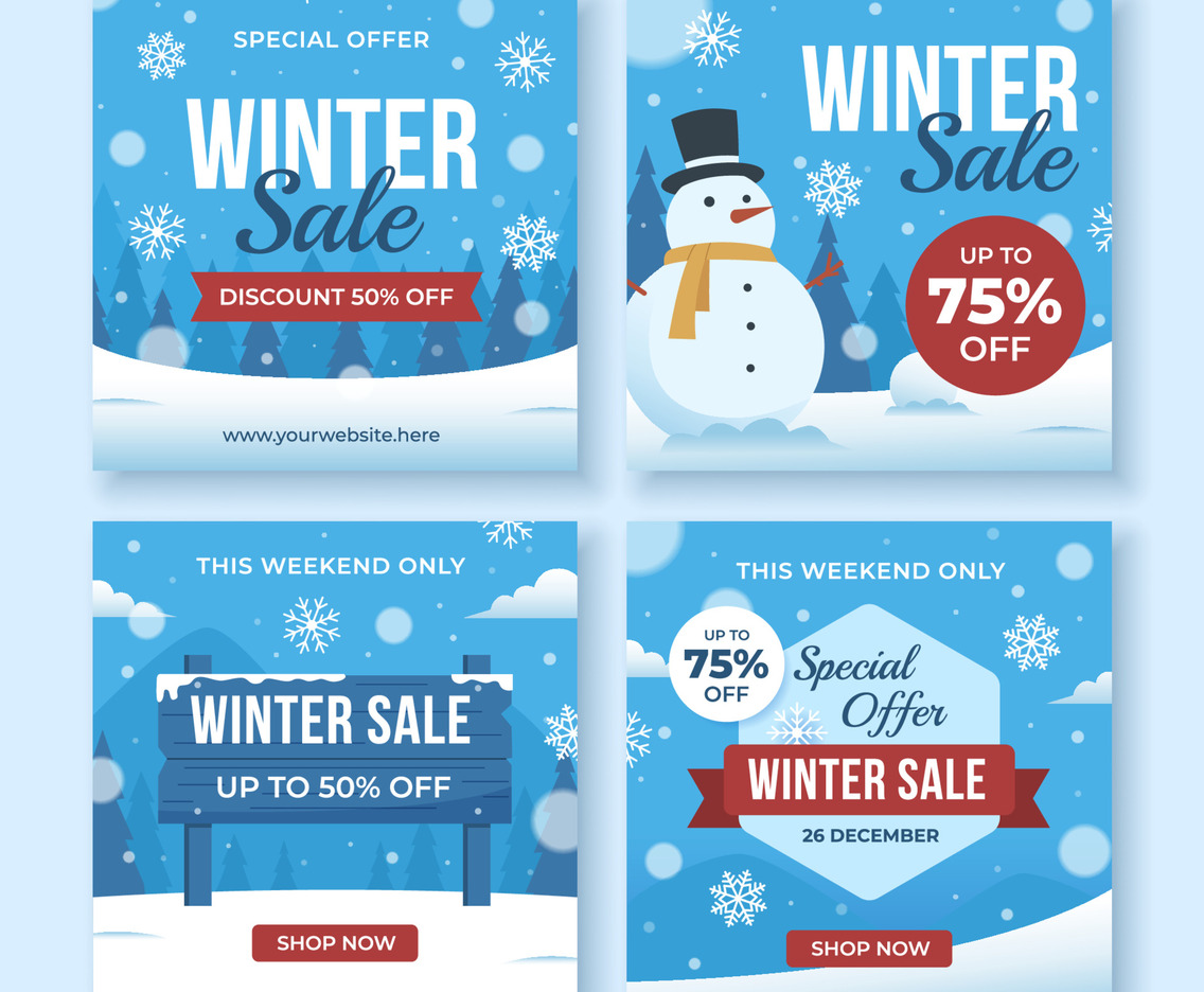 Winter Sale Social Media Template