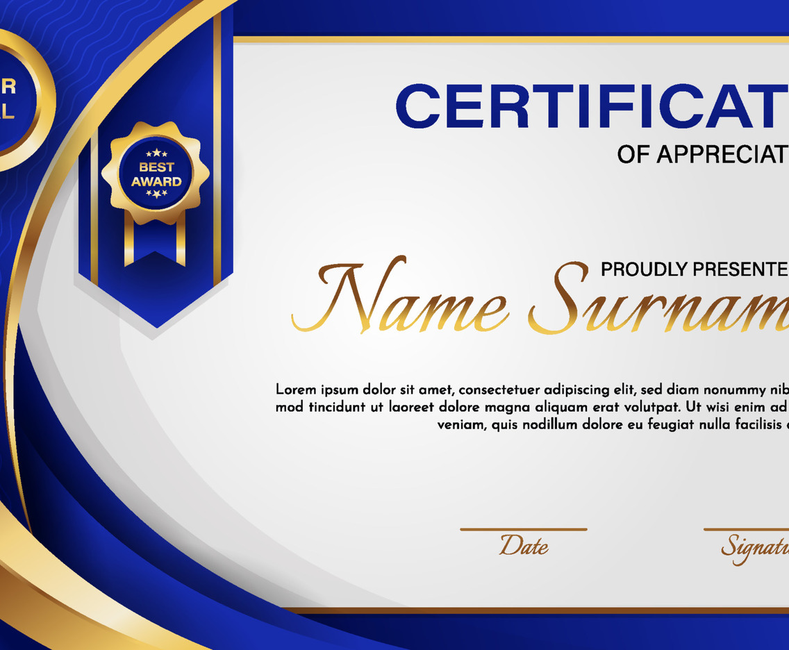 Certificate of Appreciation Template