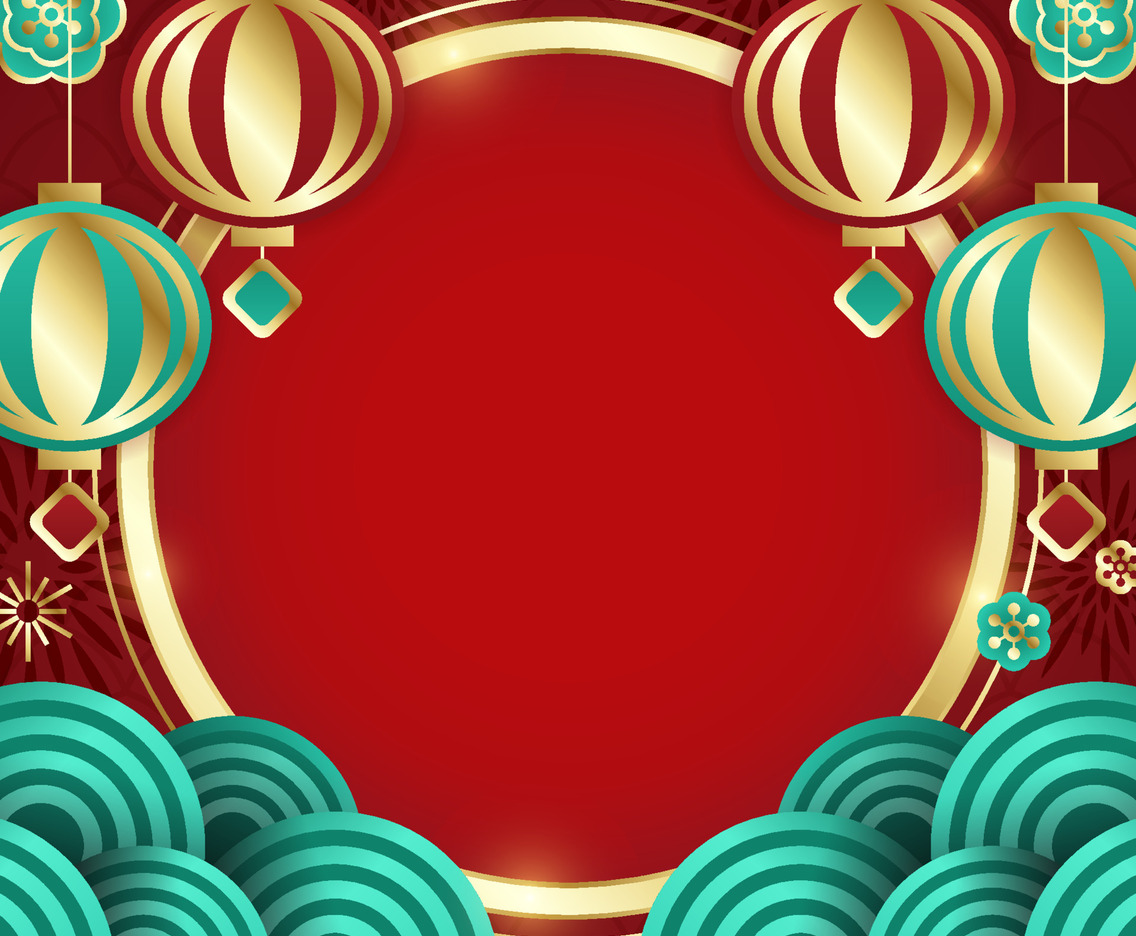 Chinese New Year ini Deep Red Background
