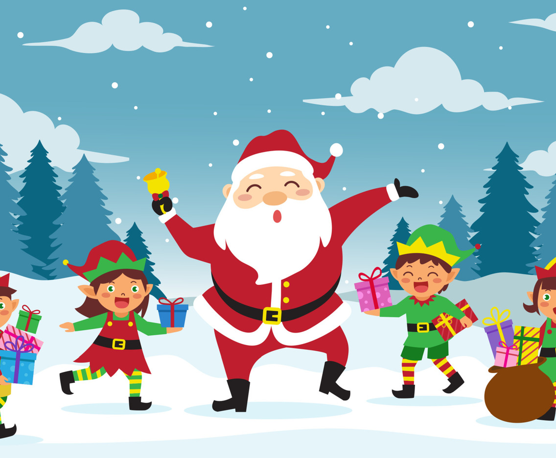 Santa and the Helpers