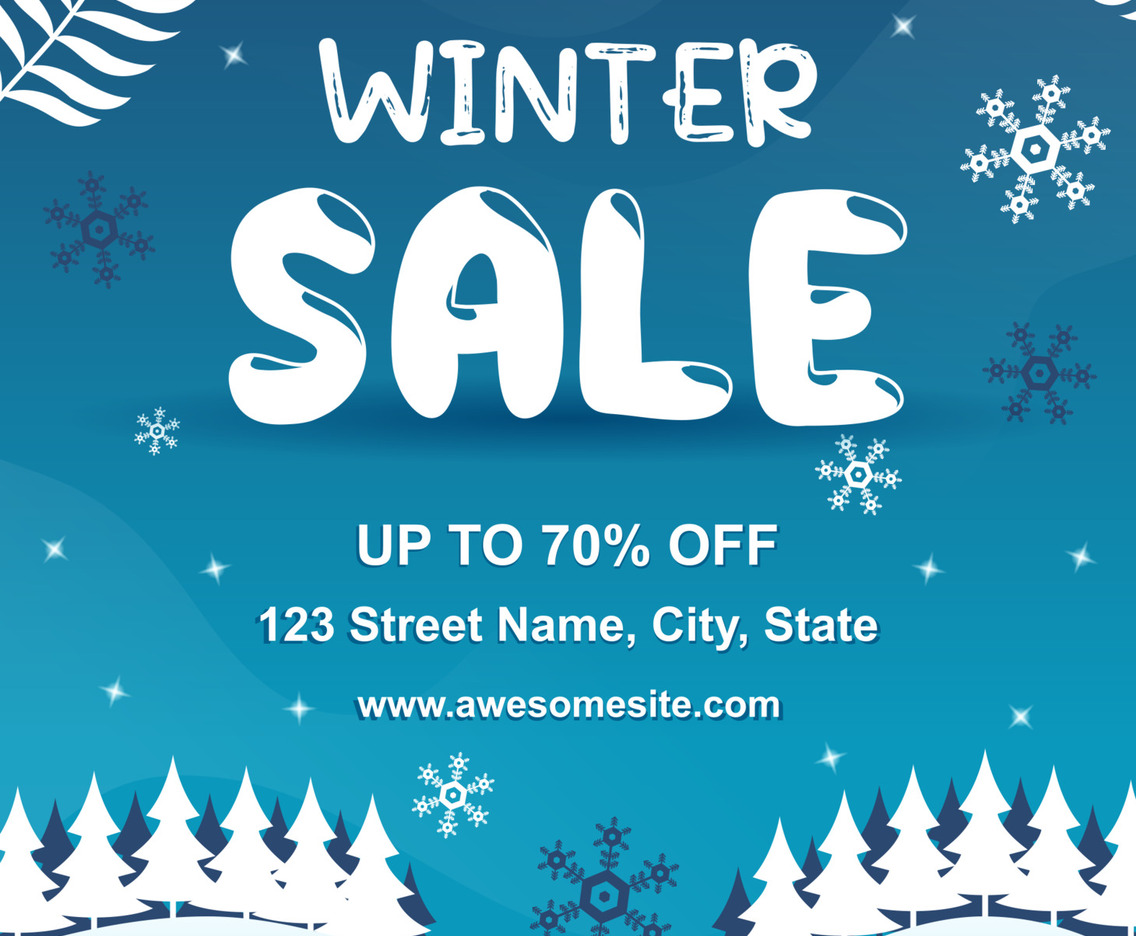 Blue Winter Sale
