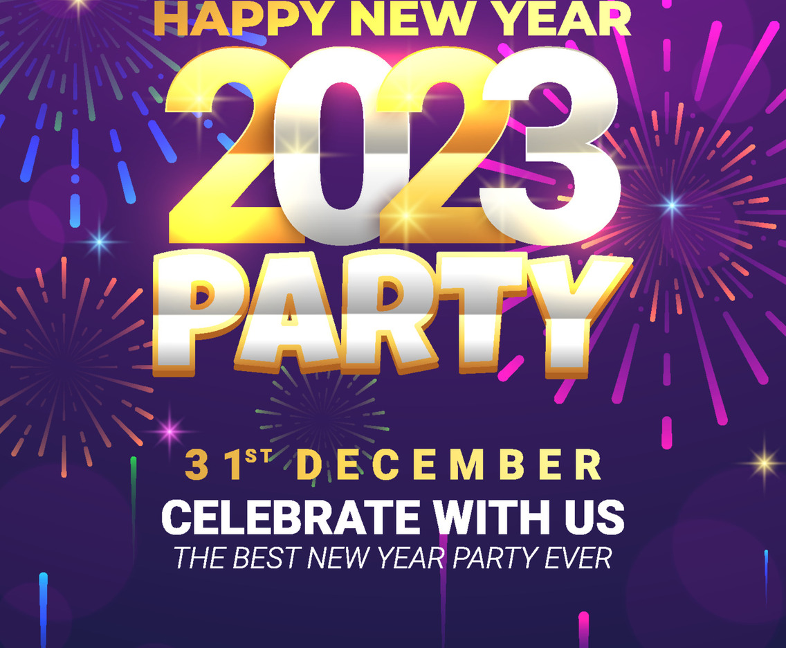 New Year 2023 Fireworks Poster