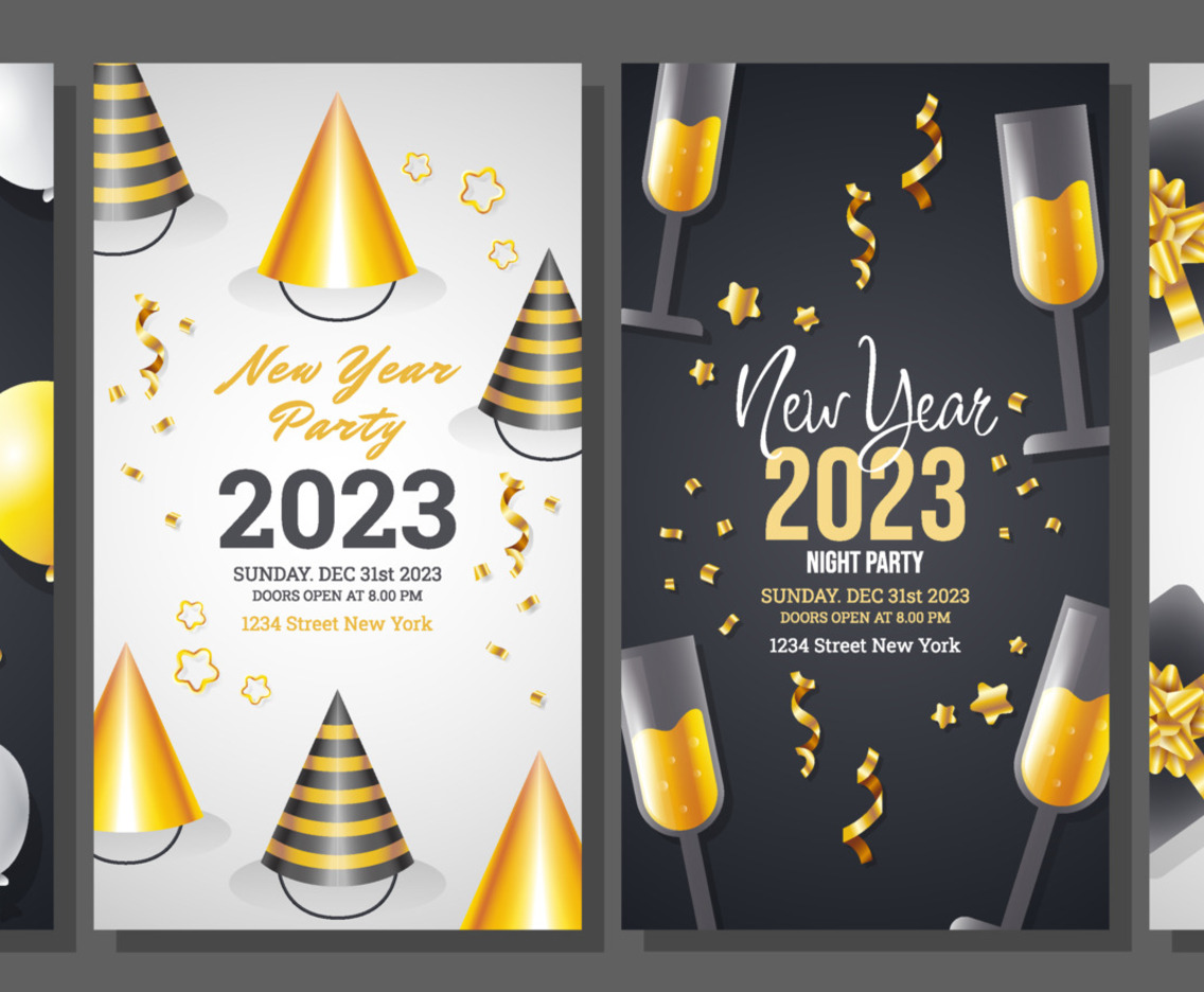 New Year Party Social Media Stories Template