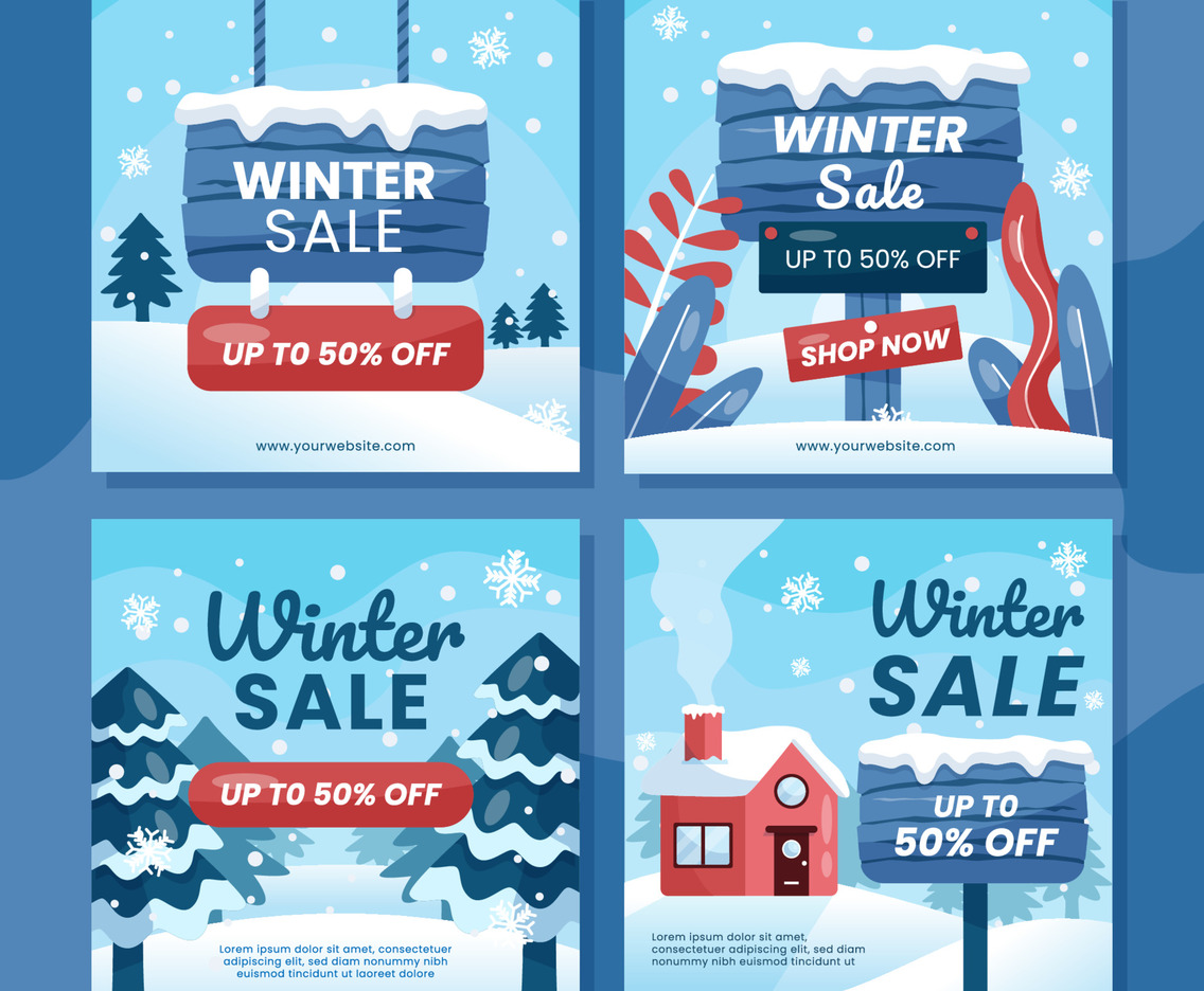 Winter Sale Social Media Template