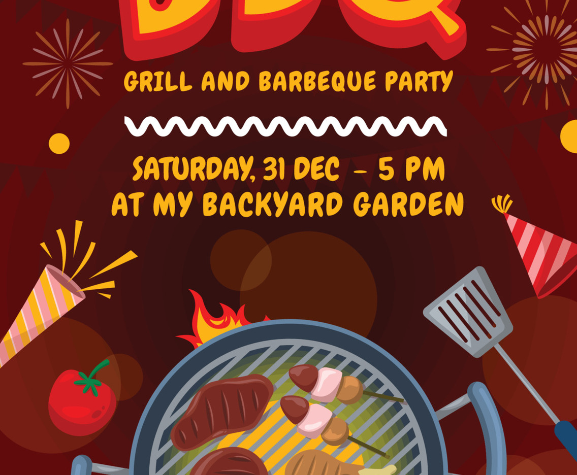 Barbeque Party Poster Design