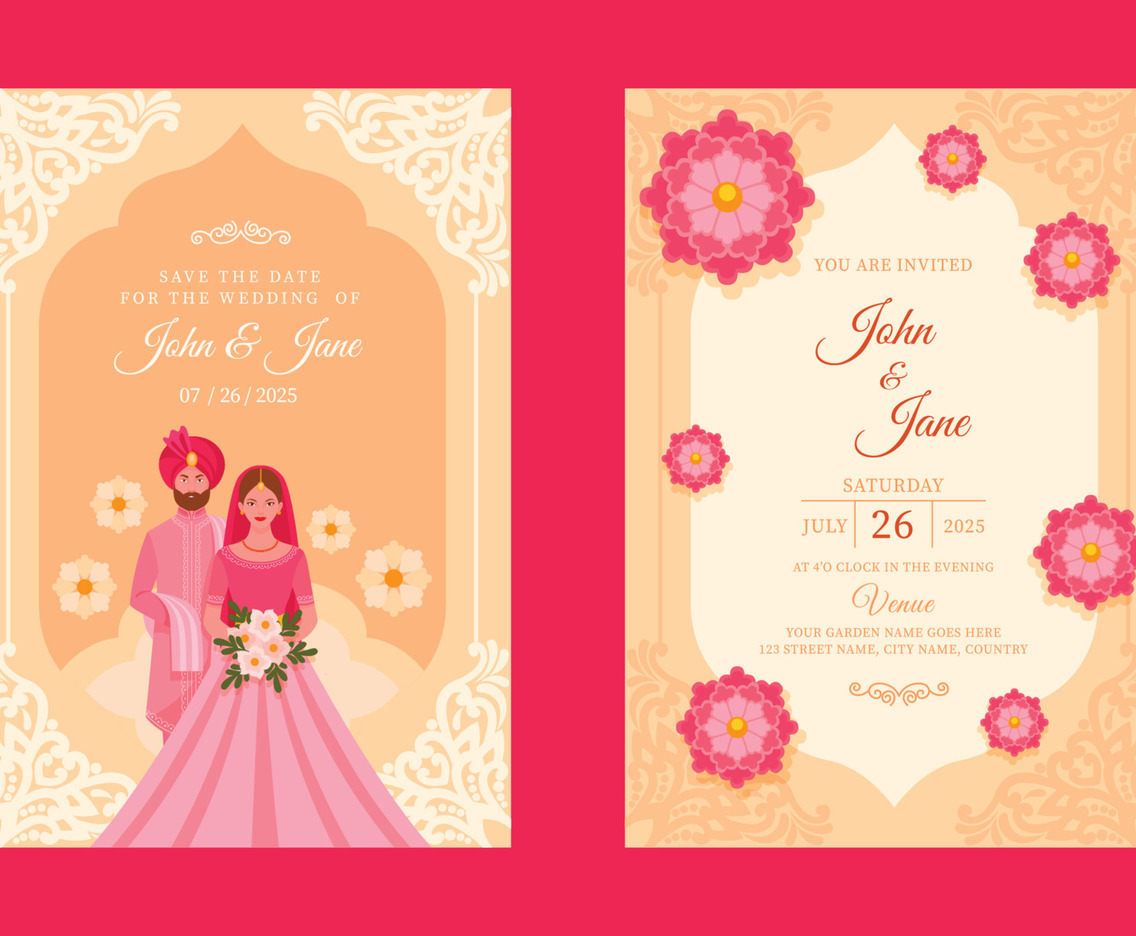 Indian Wedding Invitation Template