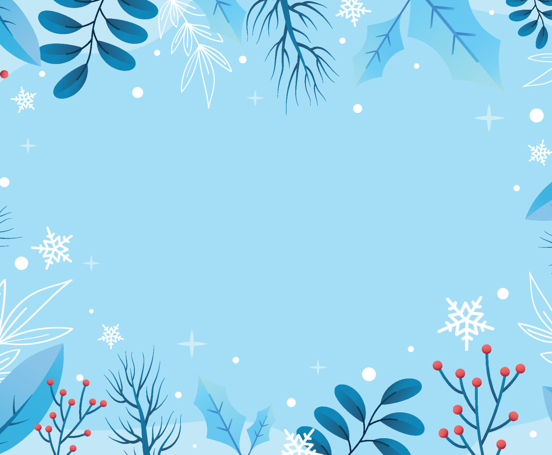 Nature Winter Floral Background