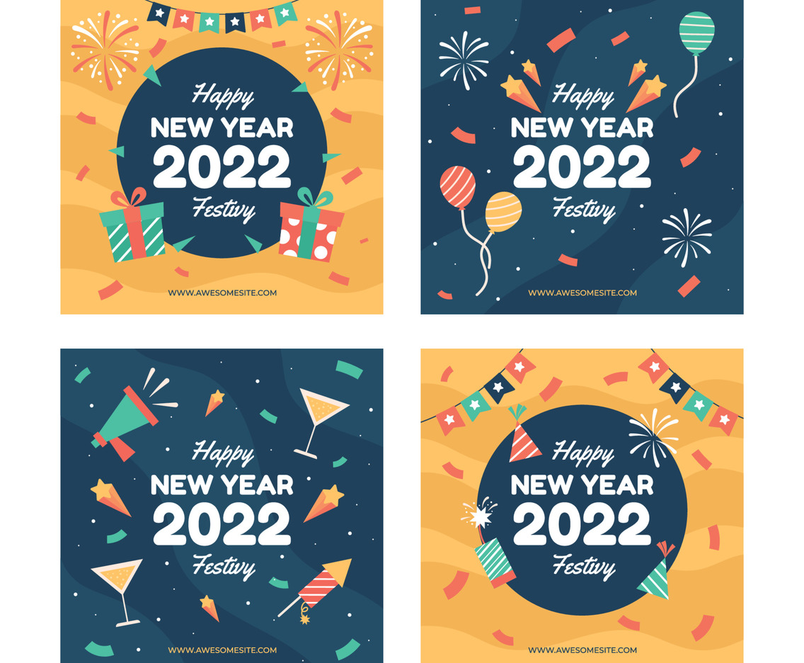 New Year Social Media Template