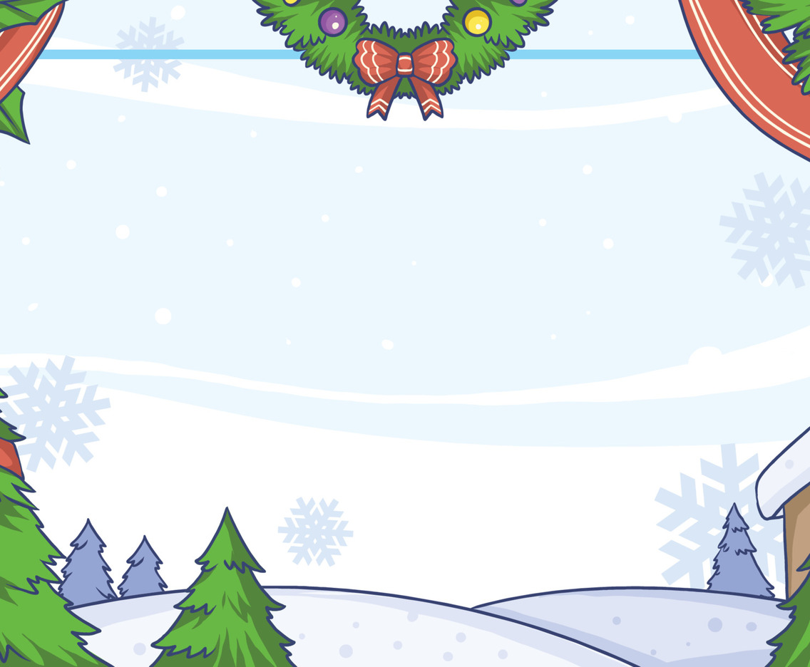 Christmas Winter Border Background