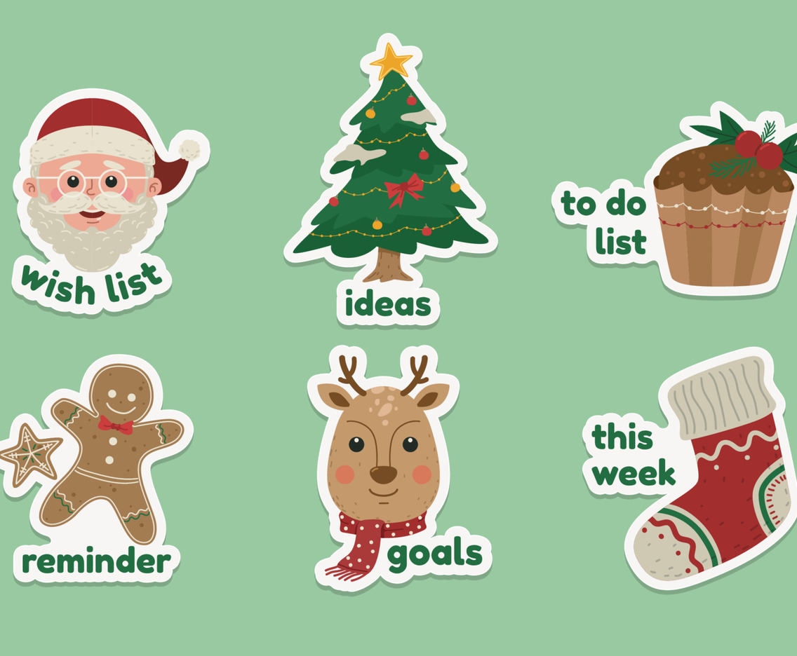 Christmas Journal Stickers