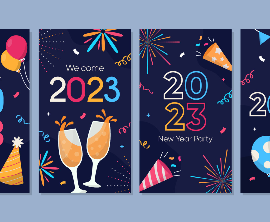New Year Party Celebration Social Media Templates