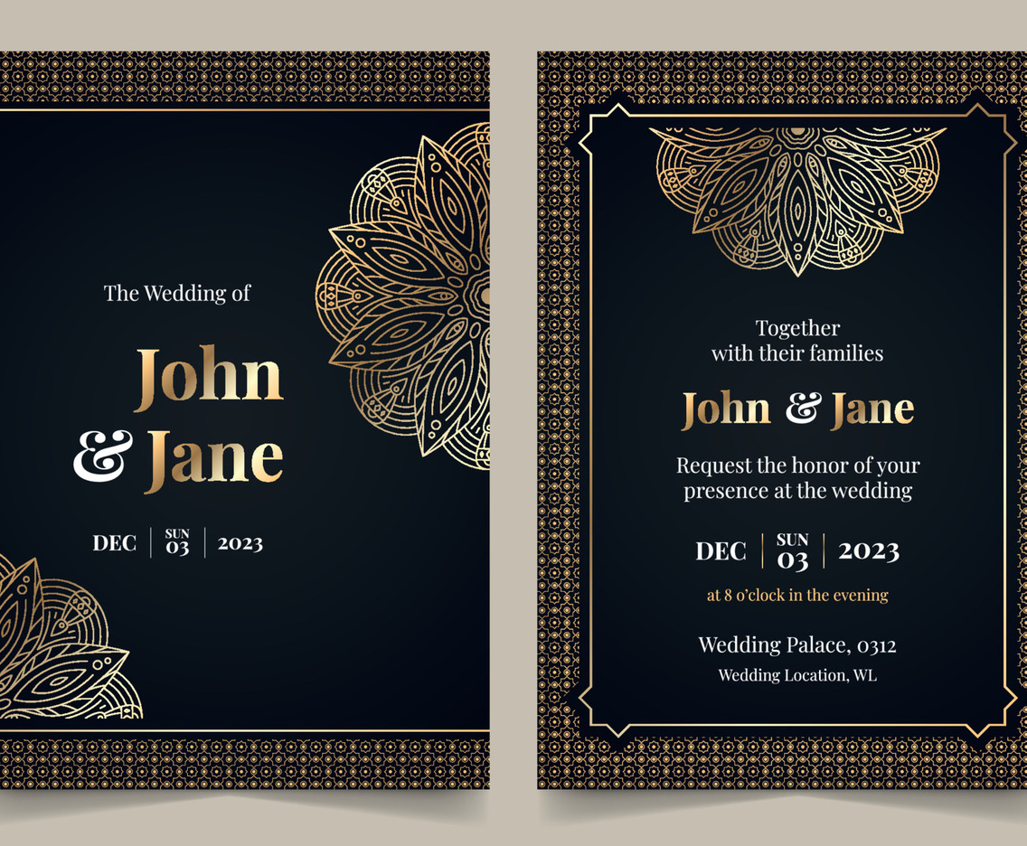 Moslem Weeding Invitation Template