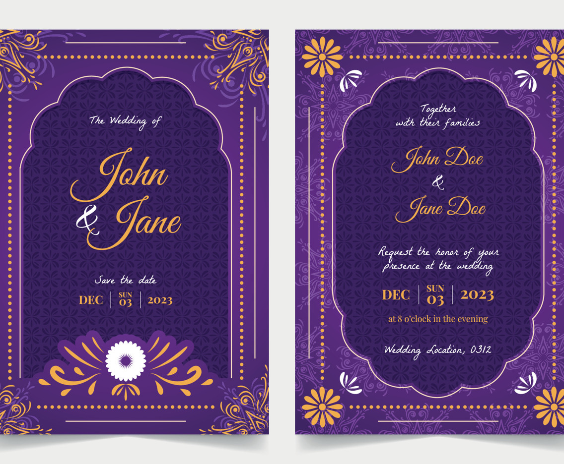 Indian Wedding Invitation Template