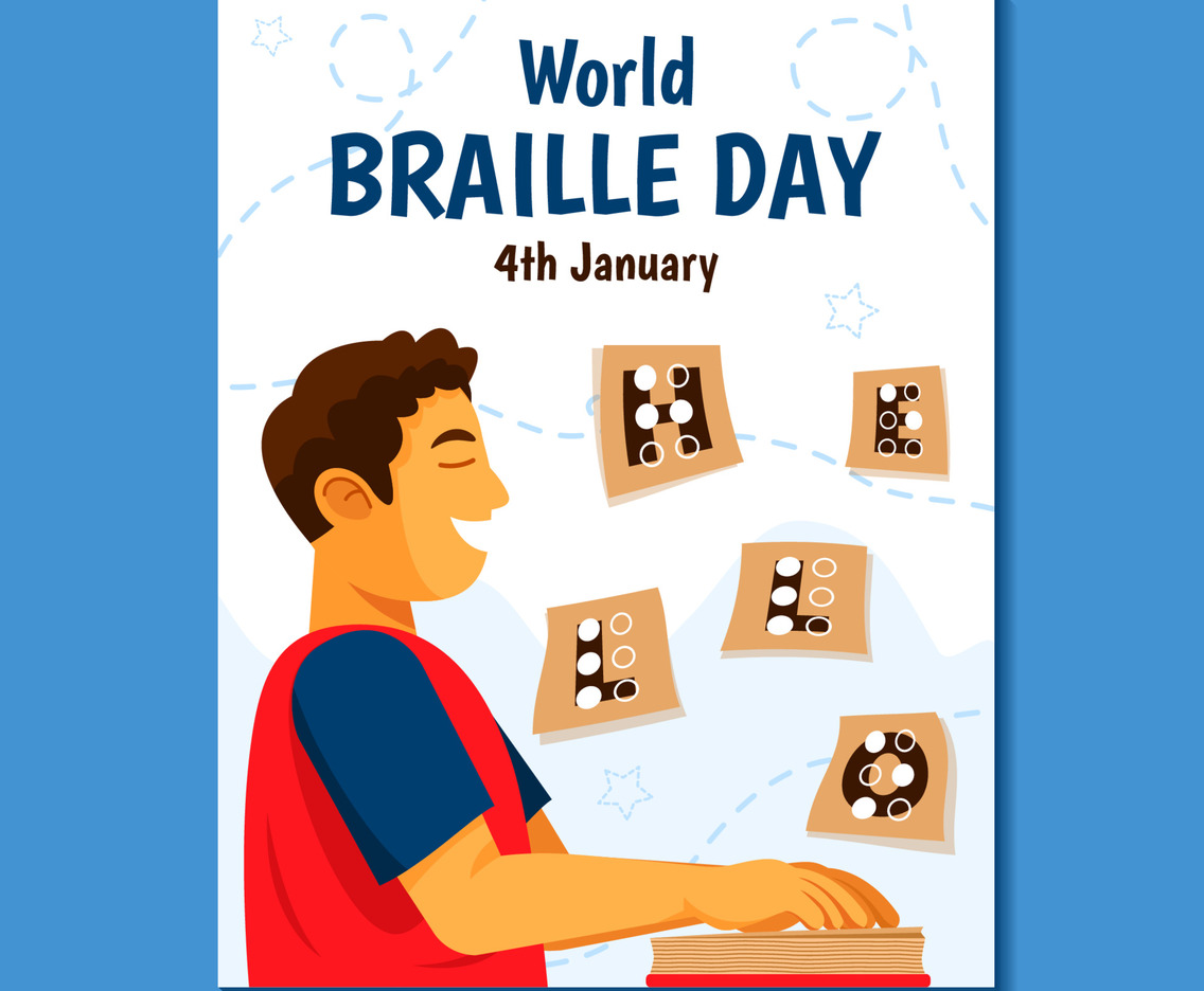 Reading Braille Text With Fingers